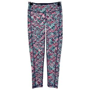 Lilly‎ Pulitzer Luxletic Weekender Leggings Womens S Bright Navy Neptunes